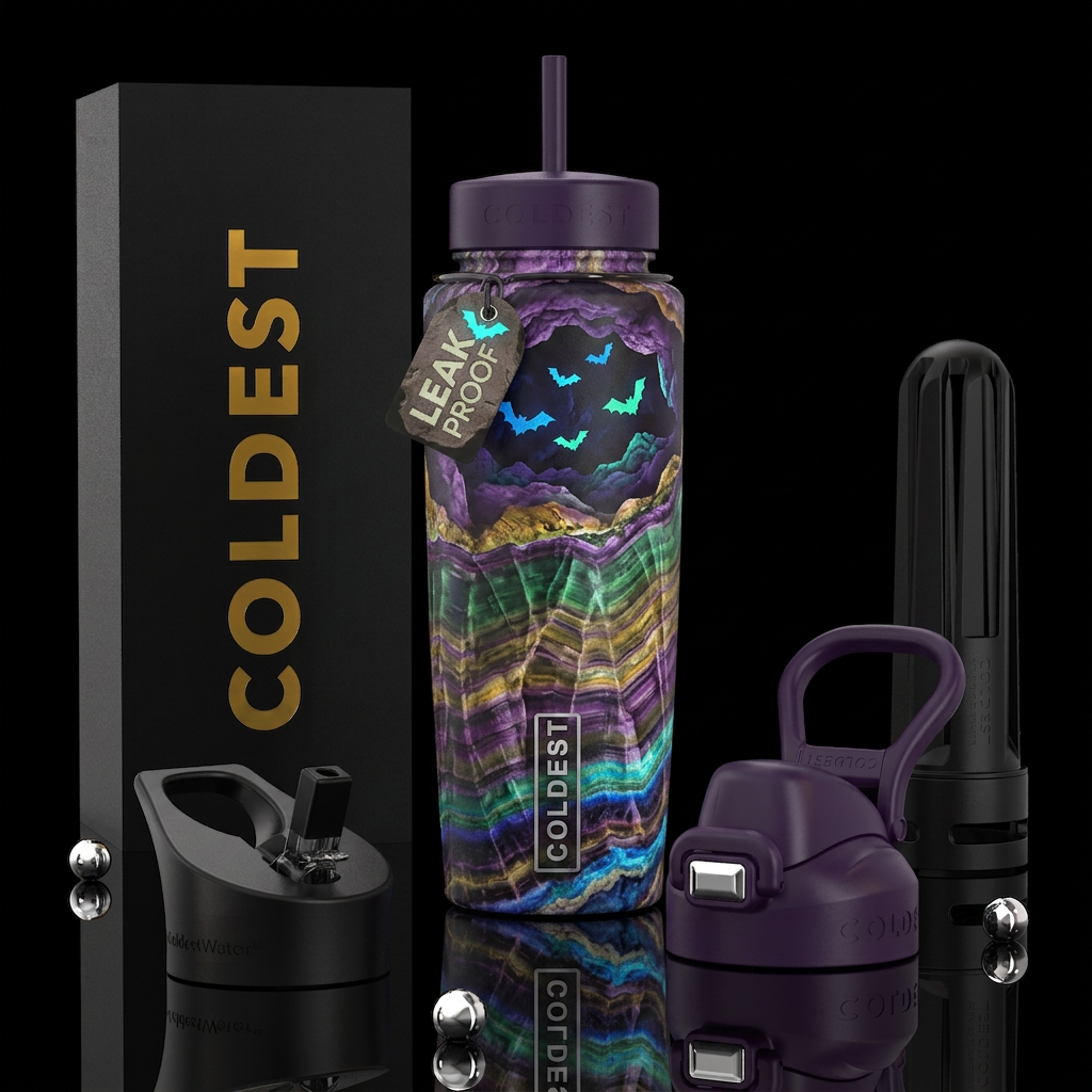 Beautiful cavern multiple underground layers,beaut... water bottle design