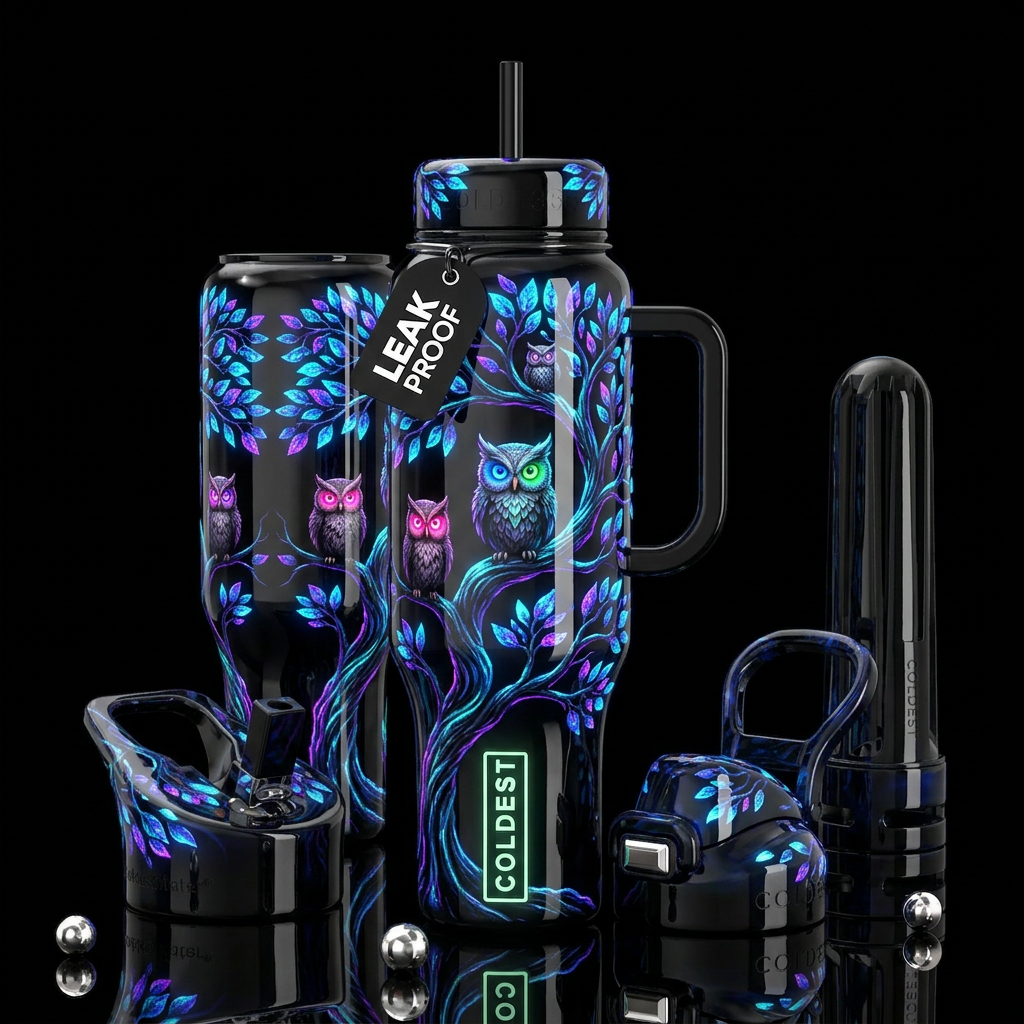 flawless, hyper-reflective high-gloss epoxy resin ... water bottle design