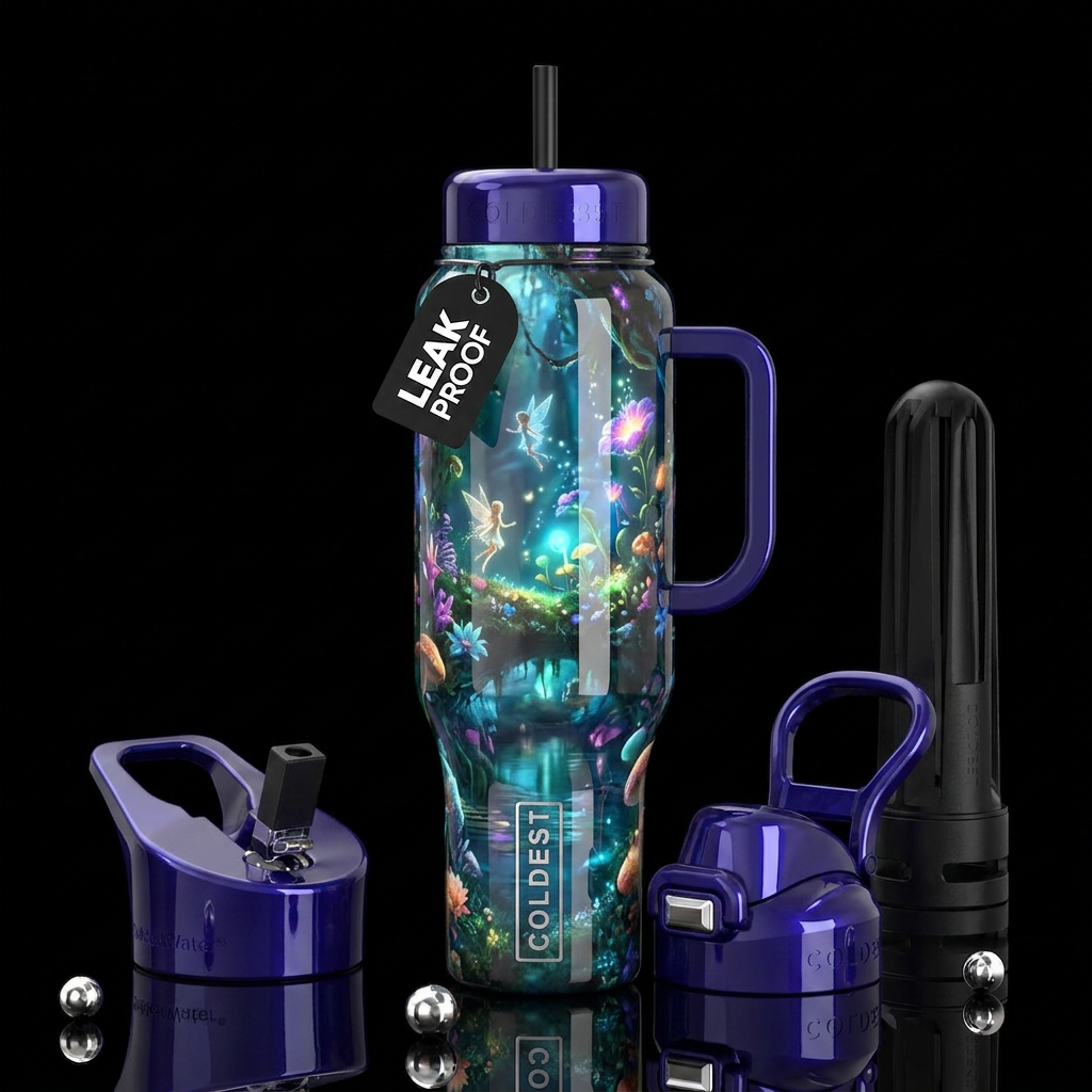 paradigm,glossy, trompe-l'œil, beautiferous,, prov... water bottle design