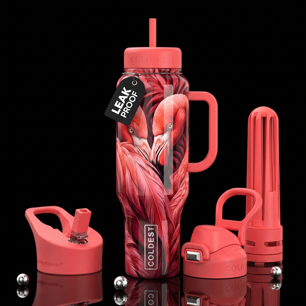 paradigm,glossy, trompe-l'œil, beautiferous,, prov... water bottle design