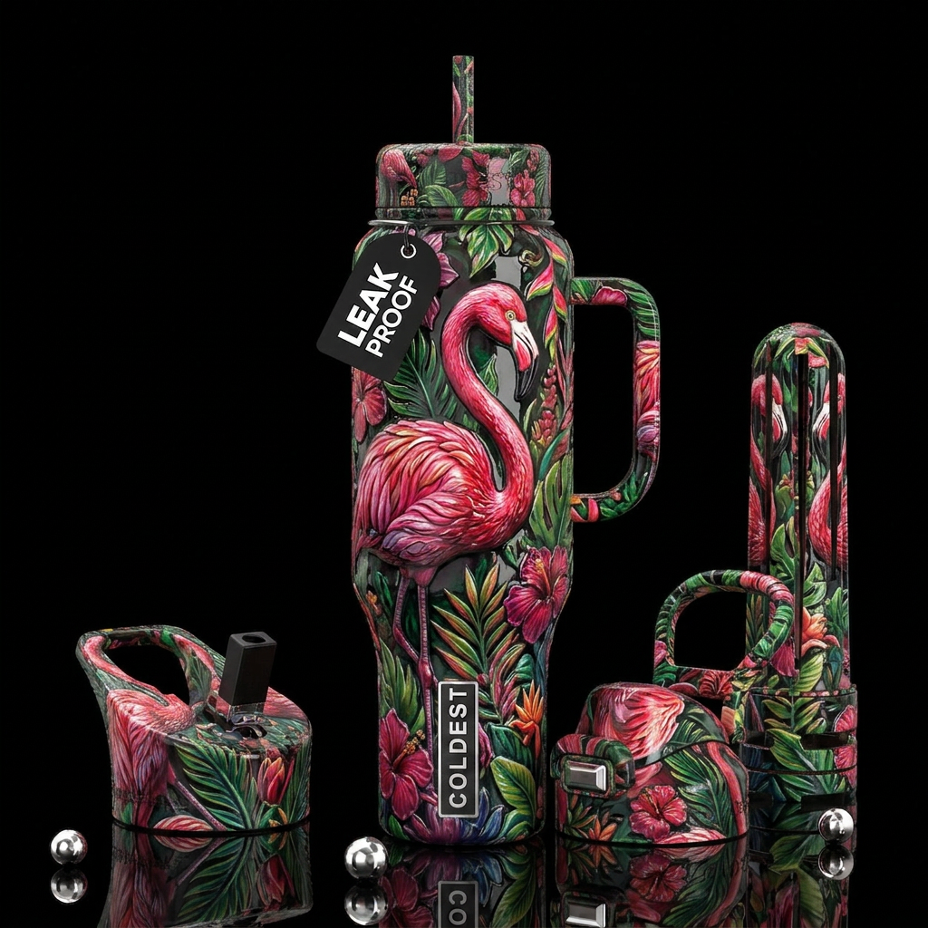 paradigm,glossy, trompe-l'œil, beautiferous,, prov... water bottle design