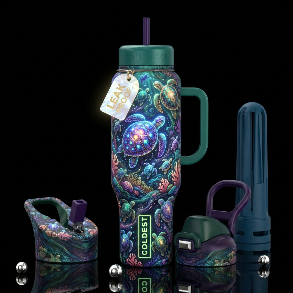 paradigm,glossy, trompe-l'œil, beautiferous,, prov... water bottle design