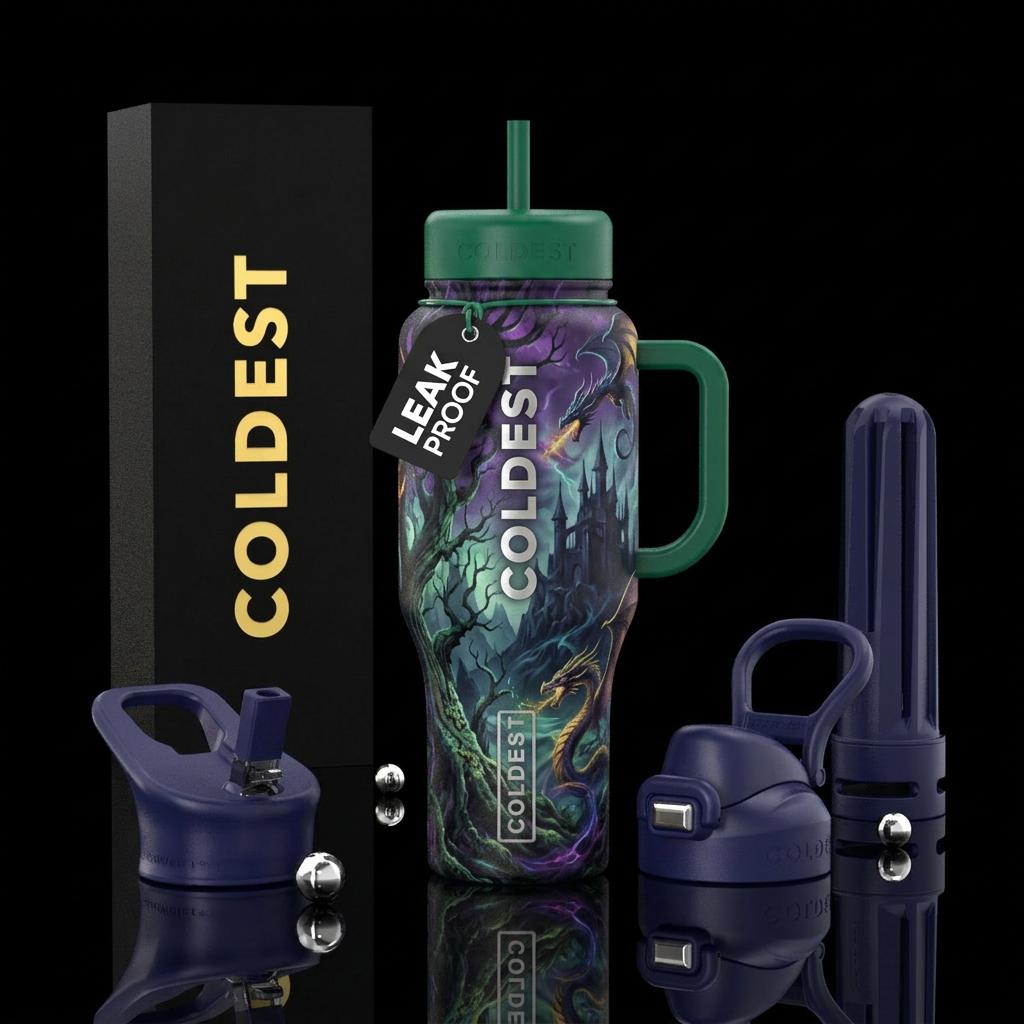 Dragons water bottle design