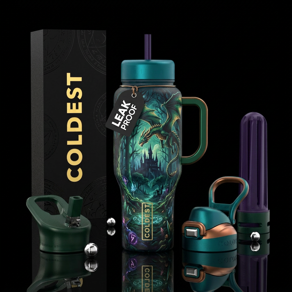 Dragons water bottle design
