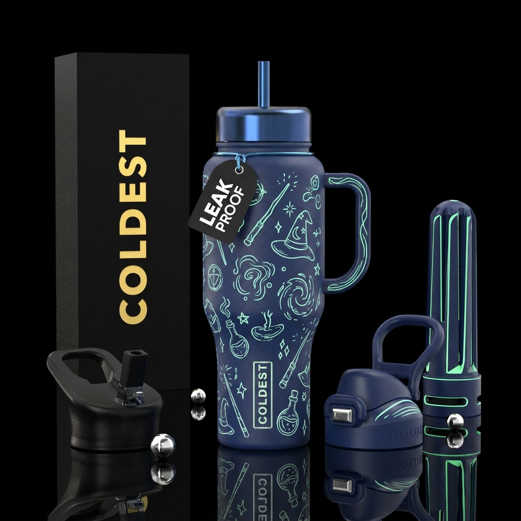 whimsical wands water bottle design