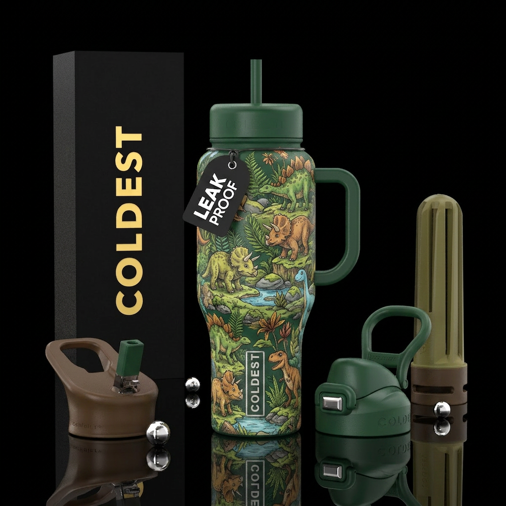 Dinos water bottle design