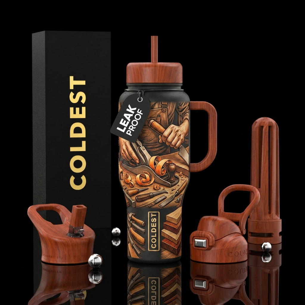 Woodworking water bottle design