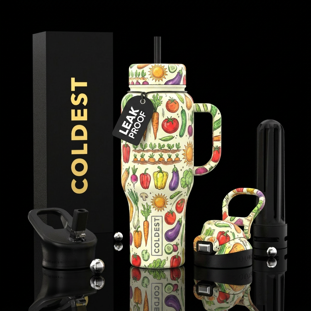 Garden inspired water bottle design