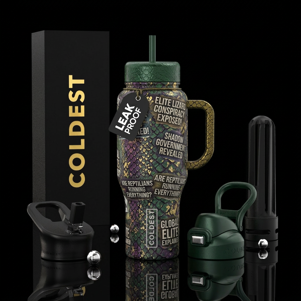 Reptilian elite water bottle design