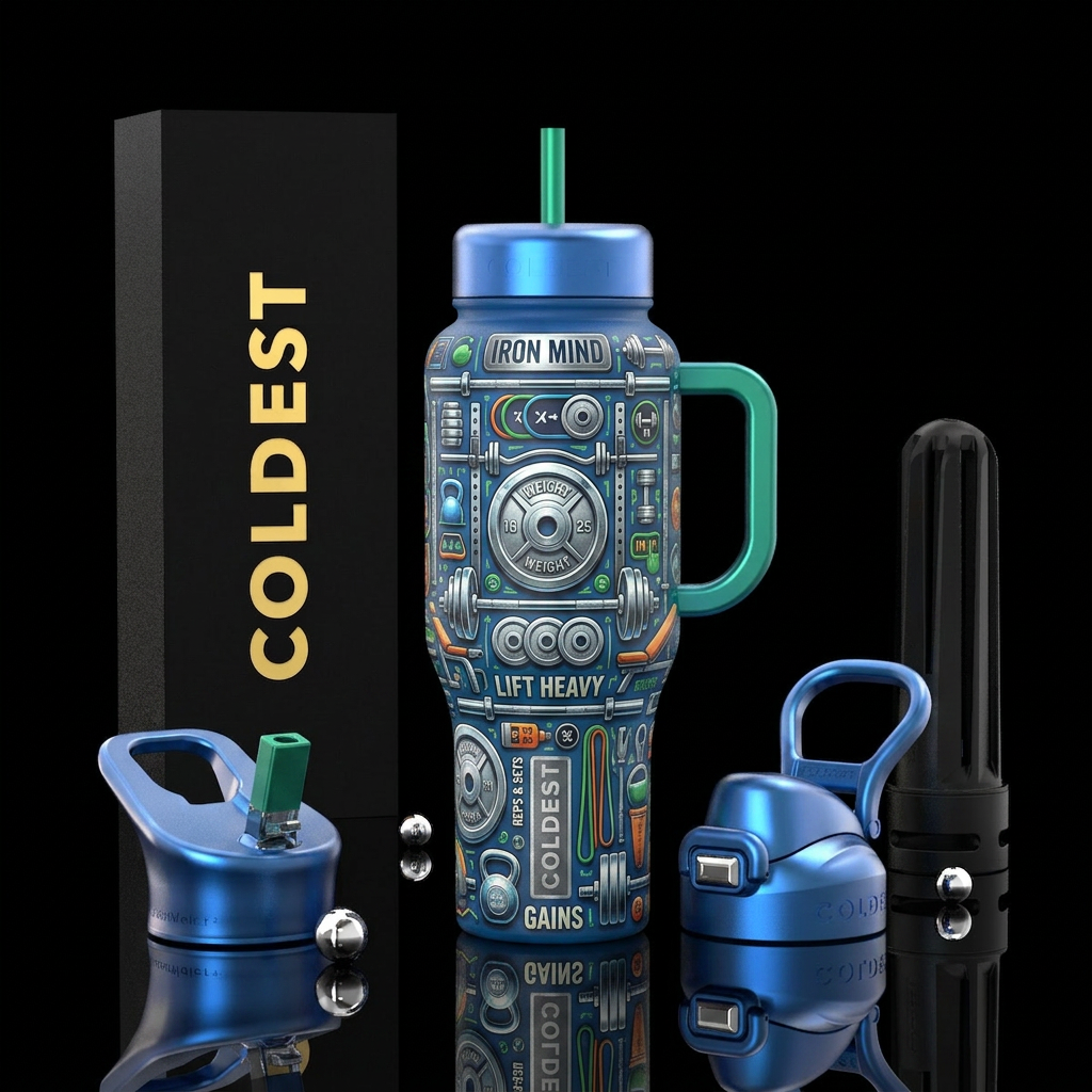 Weight training water bottle design