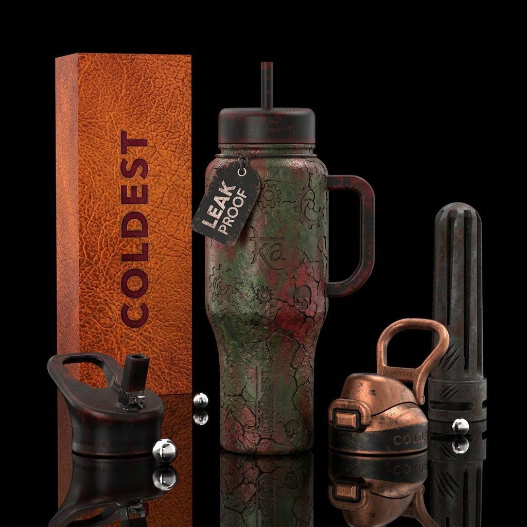Halloween, Stephen King inspired water bottle design