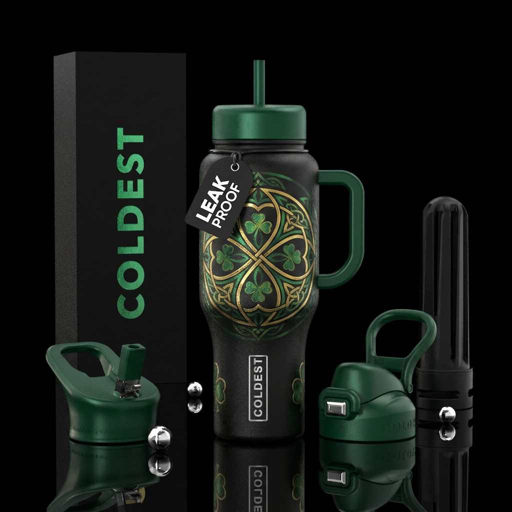 St. Patrick's day water bottle design
