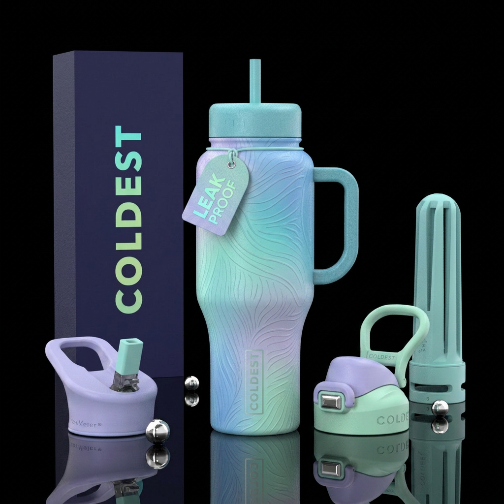 Calming water bottle design