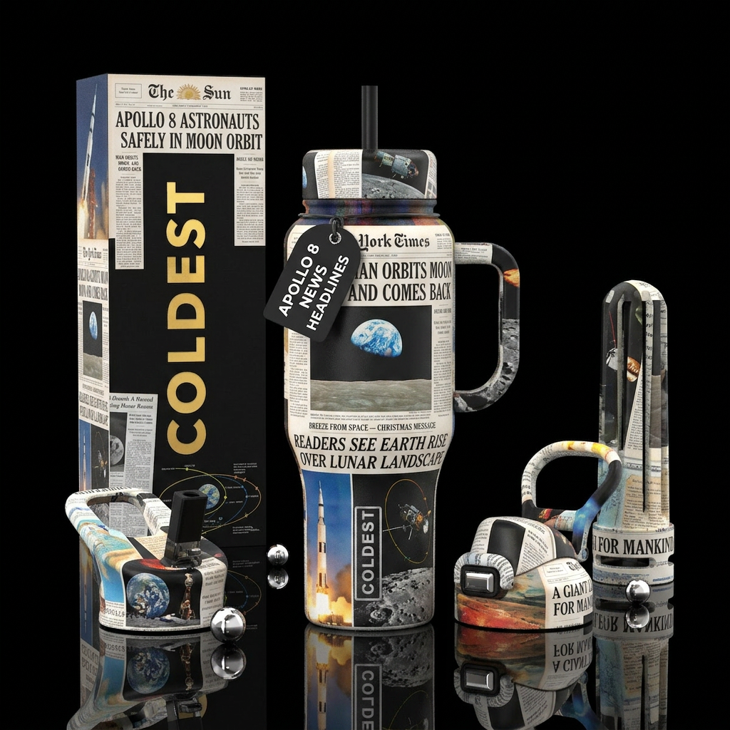 Apollo 8 water bottle design
