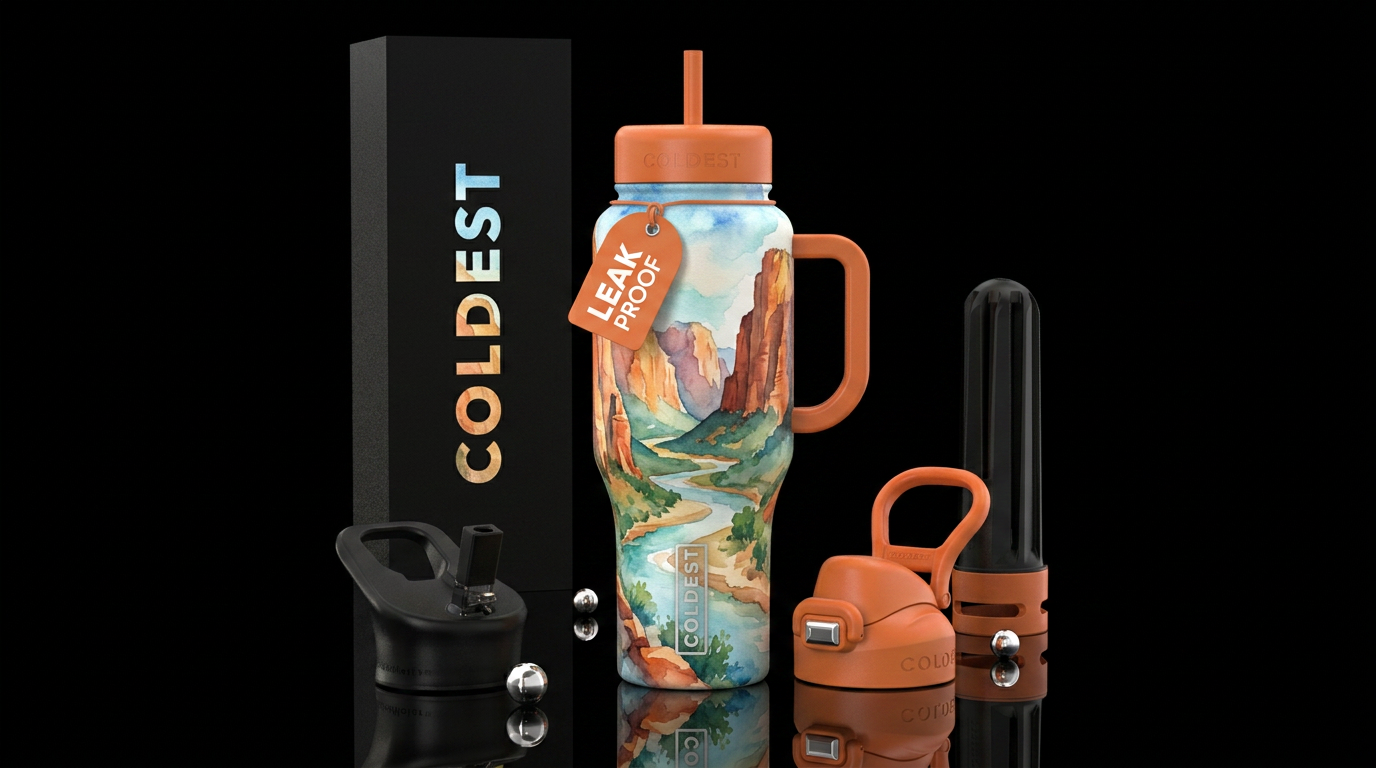 Zion water bottle design