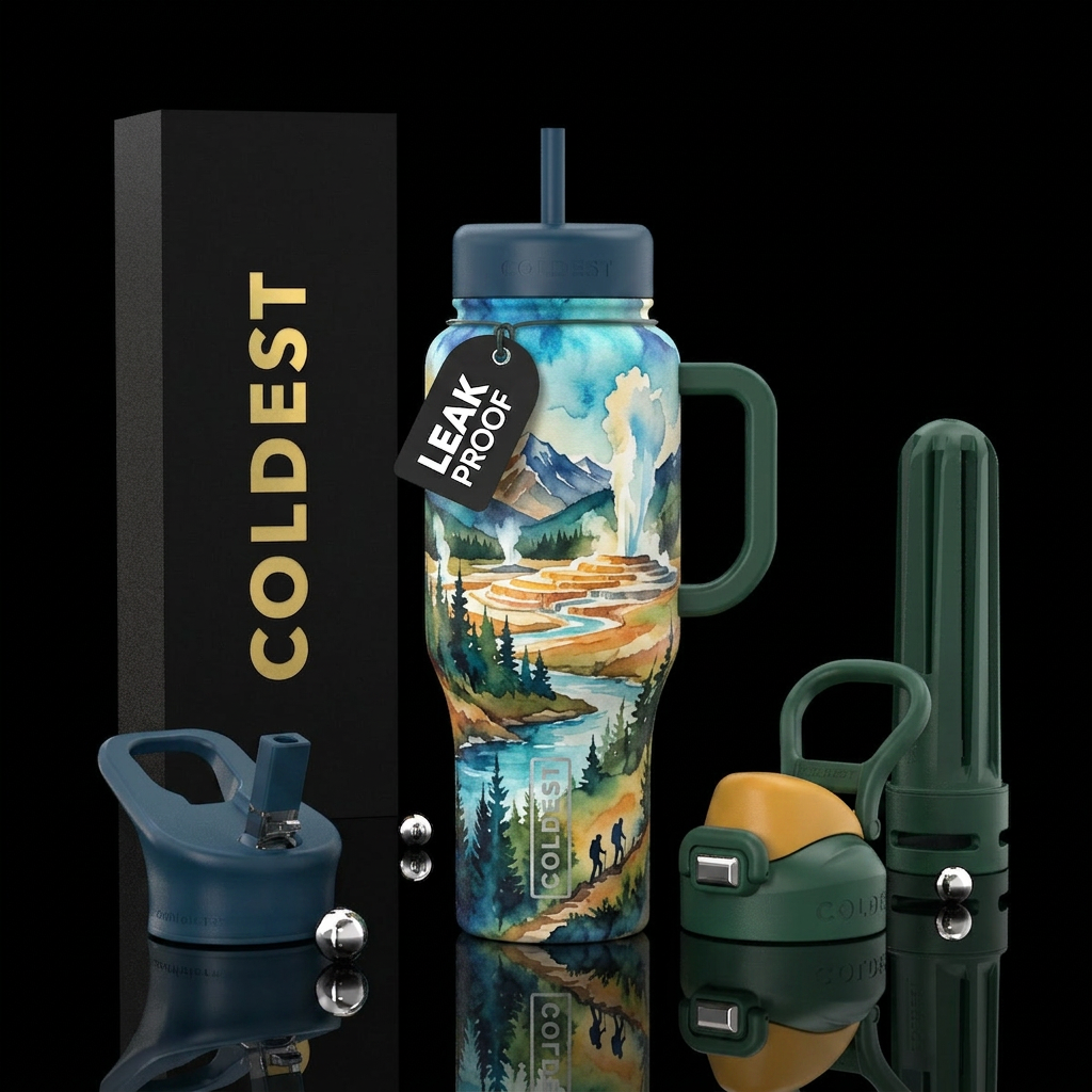 Yellowstone water bottle design