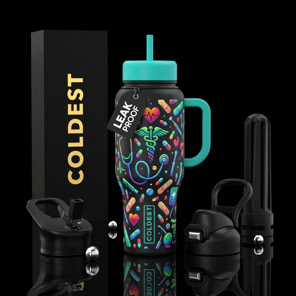Medical field water bottle design