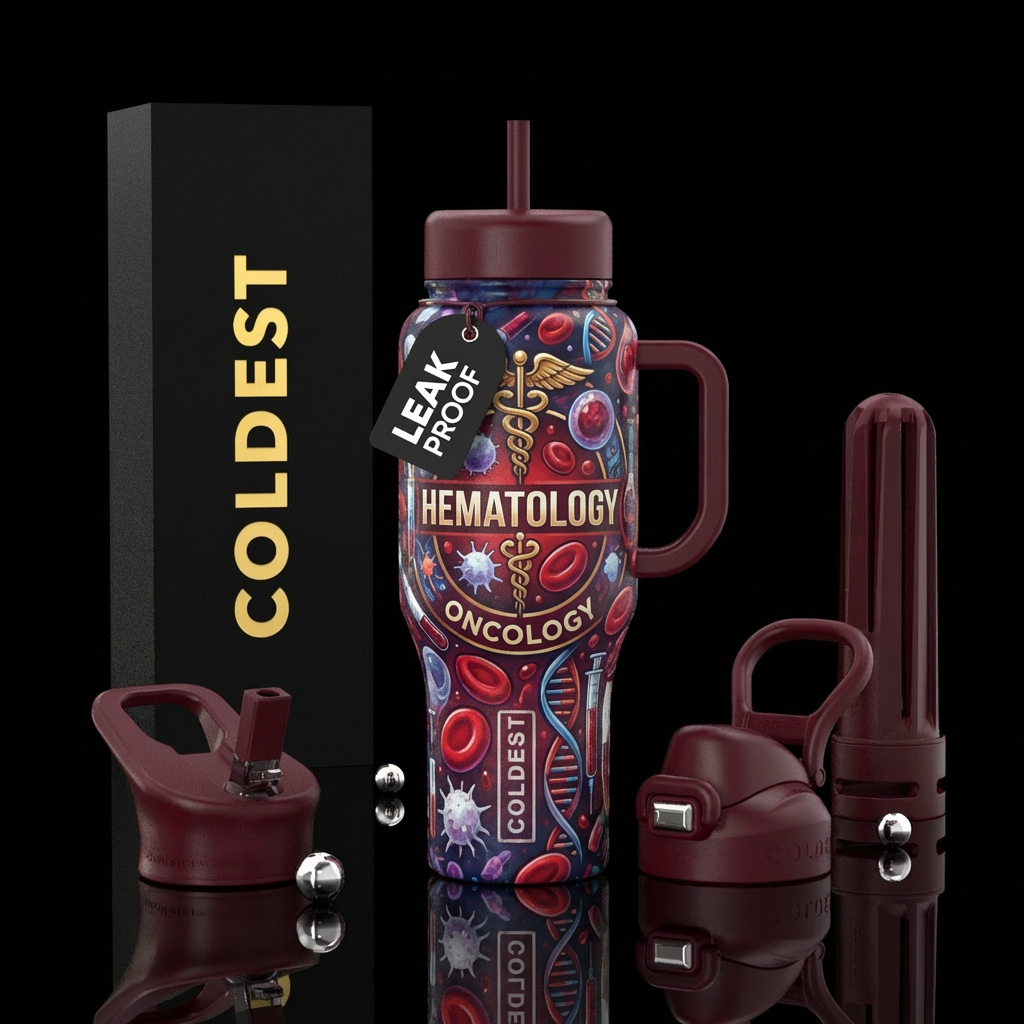 Hematology, oncology water bottle design
