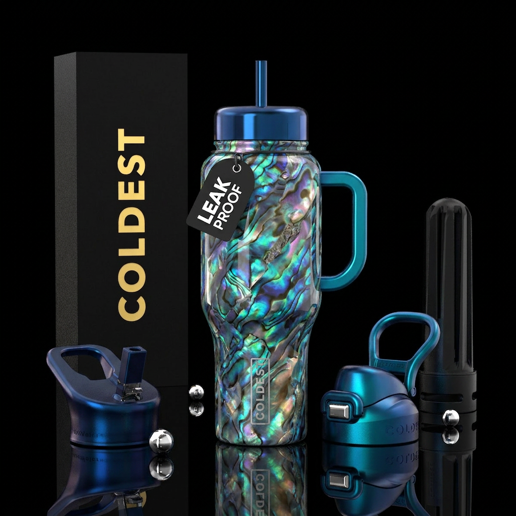 inside shell colors and gleam water bottle design