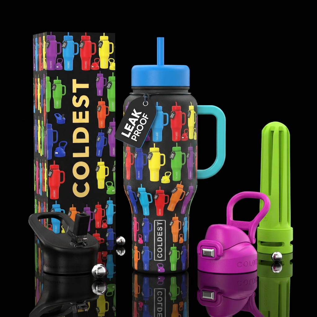 Colorful, mini coldest bottles water bottle design