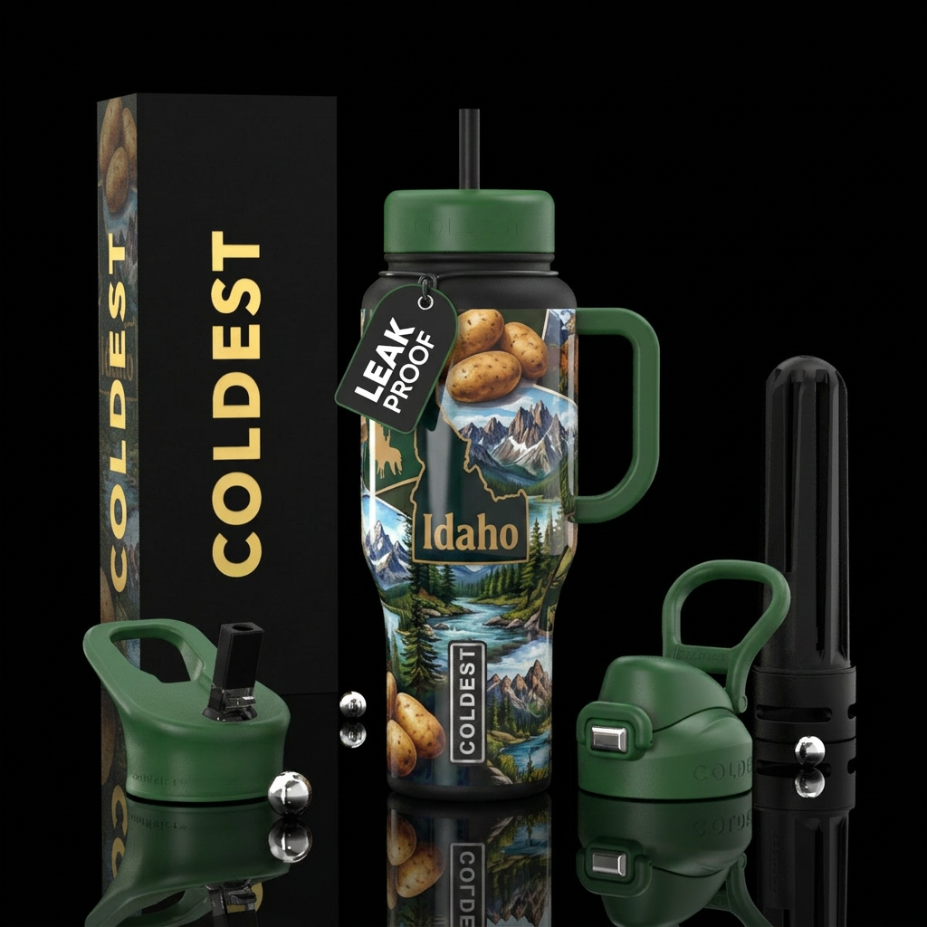 Idaho water bottle design