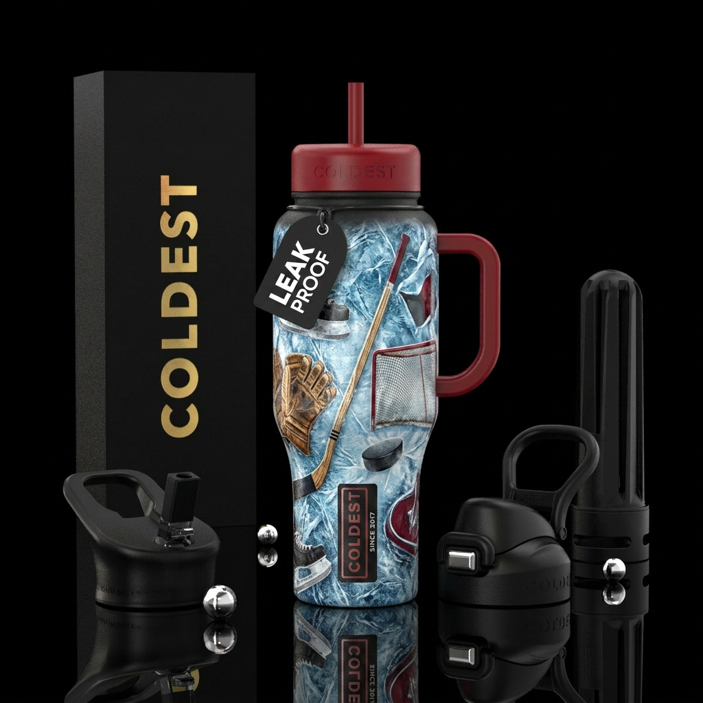 hockey water bottle design