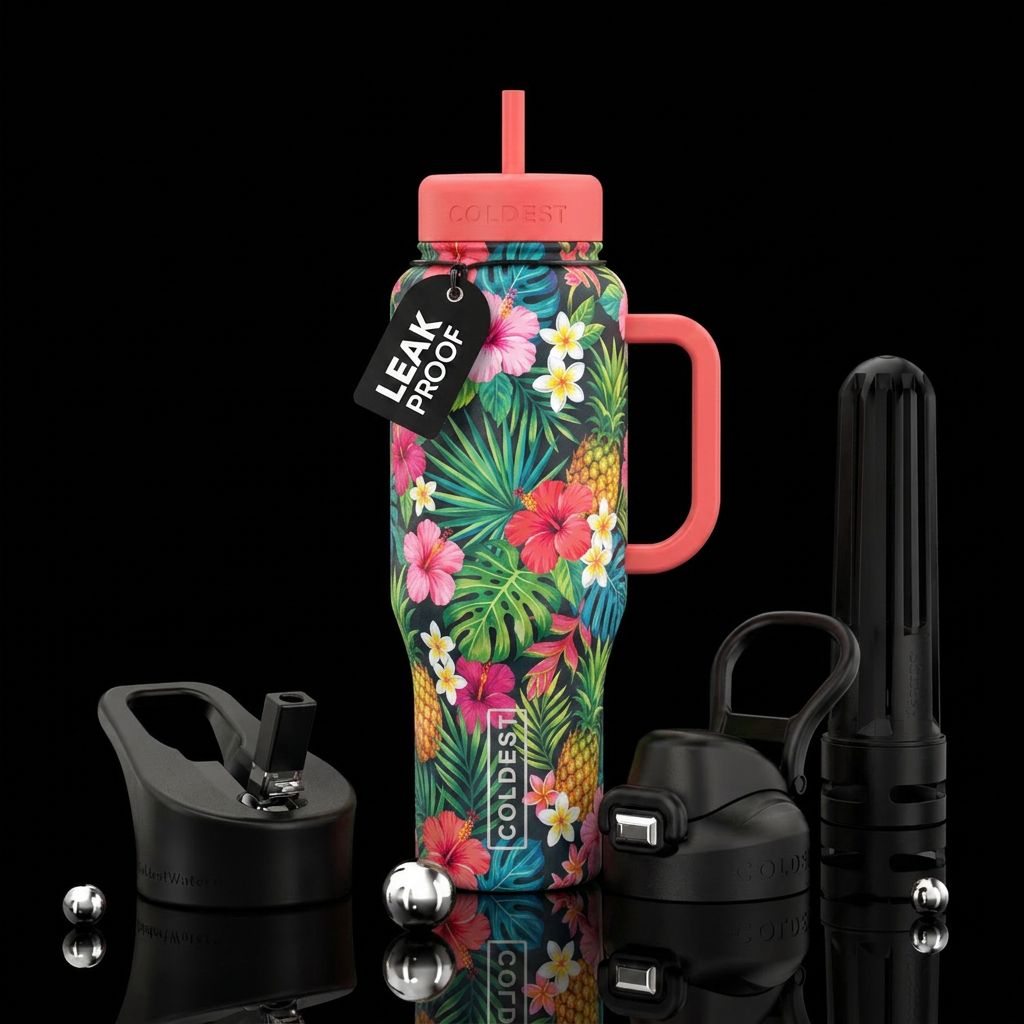 Hawaiian water bottle design