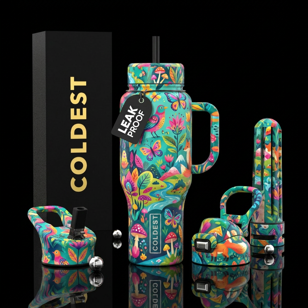 Natures Beauty water bottle design