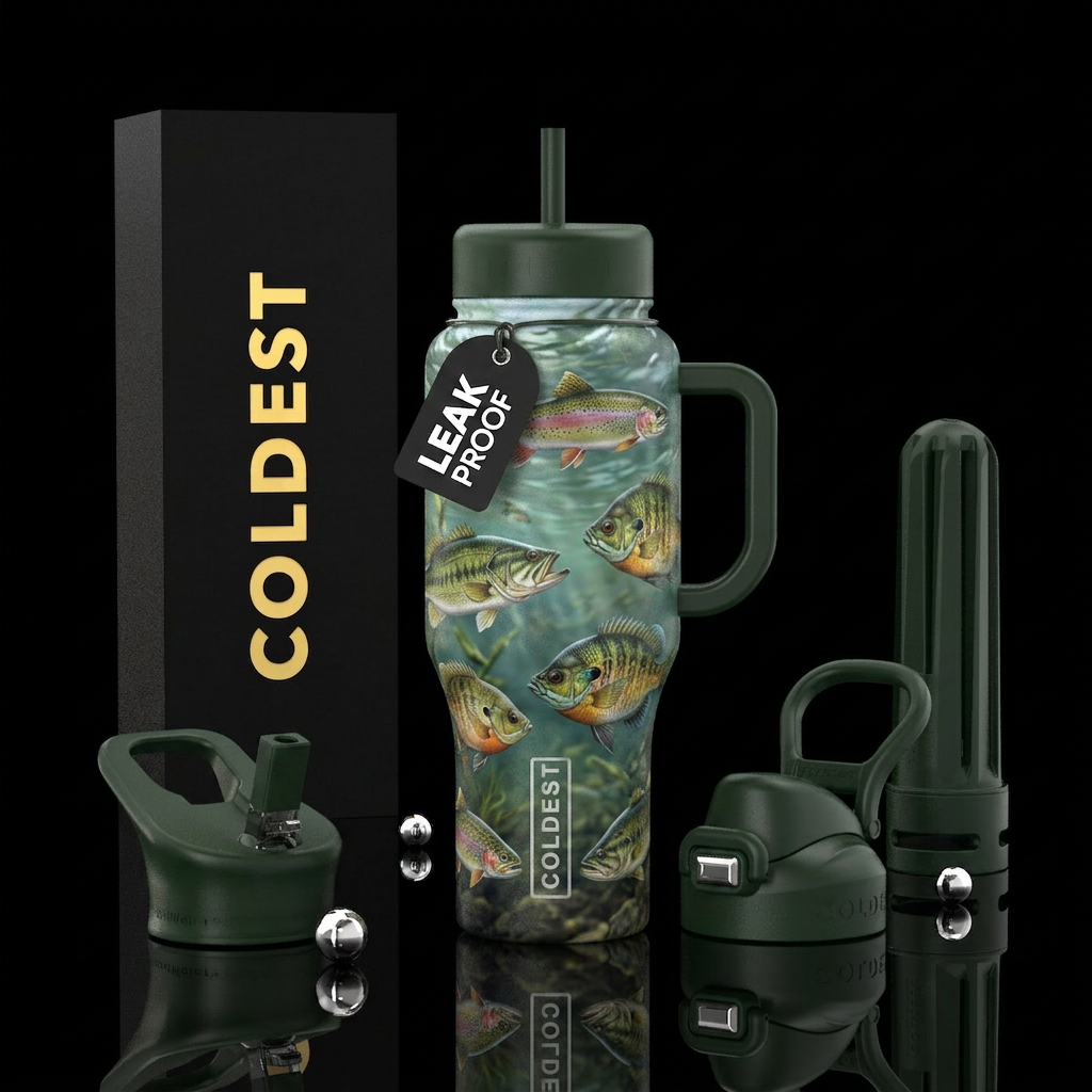 Fresh water fish water bottle design