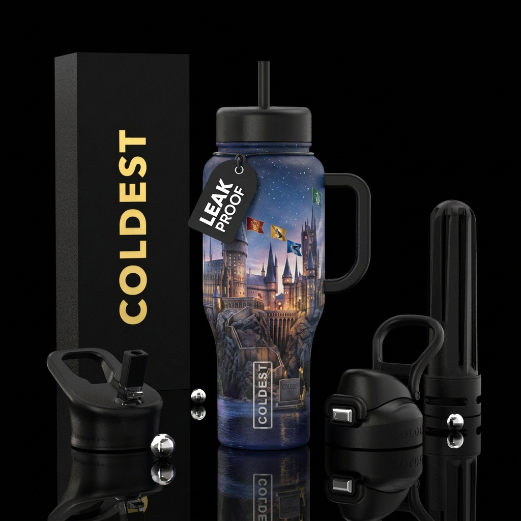 Harry potter’s hogworts water bottle design
