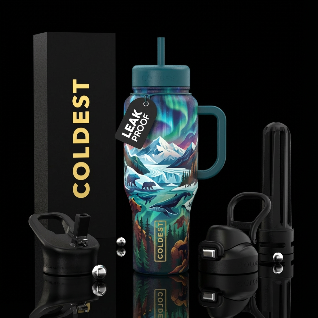 Alaska water bottle design
