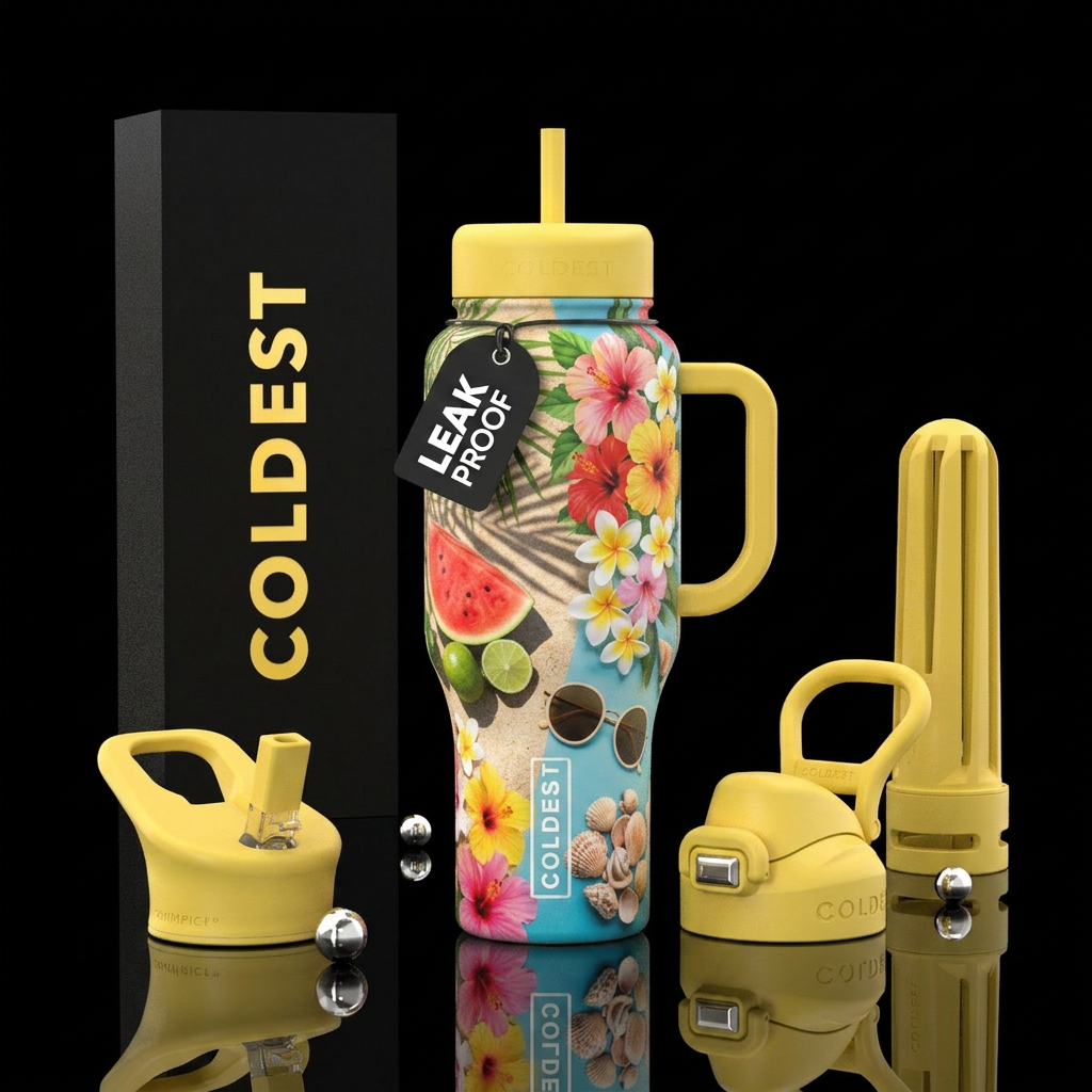 Summer water bottle design