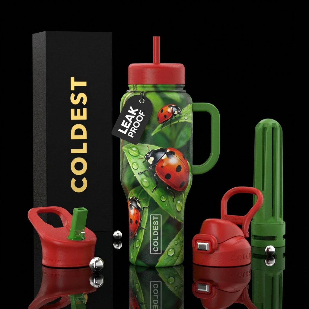 Ladybug water bottle design