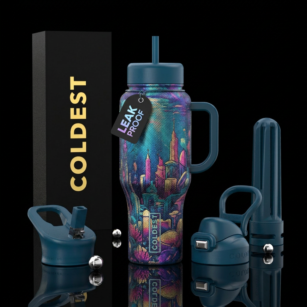 Cross hatch in the deep water bottle design
