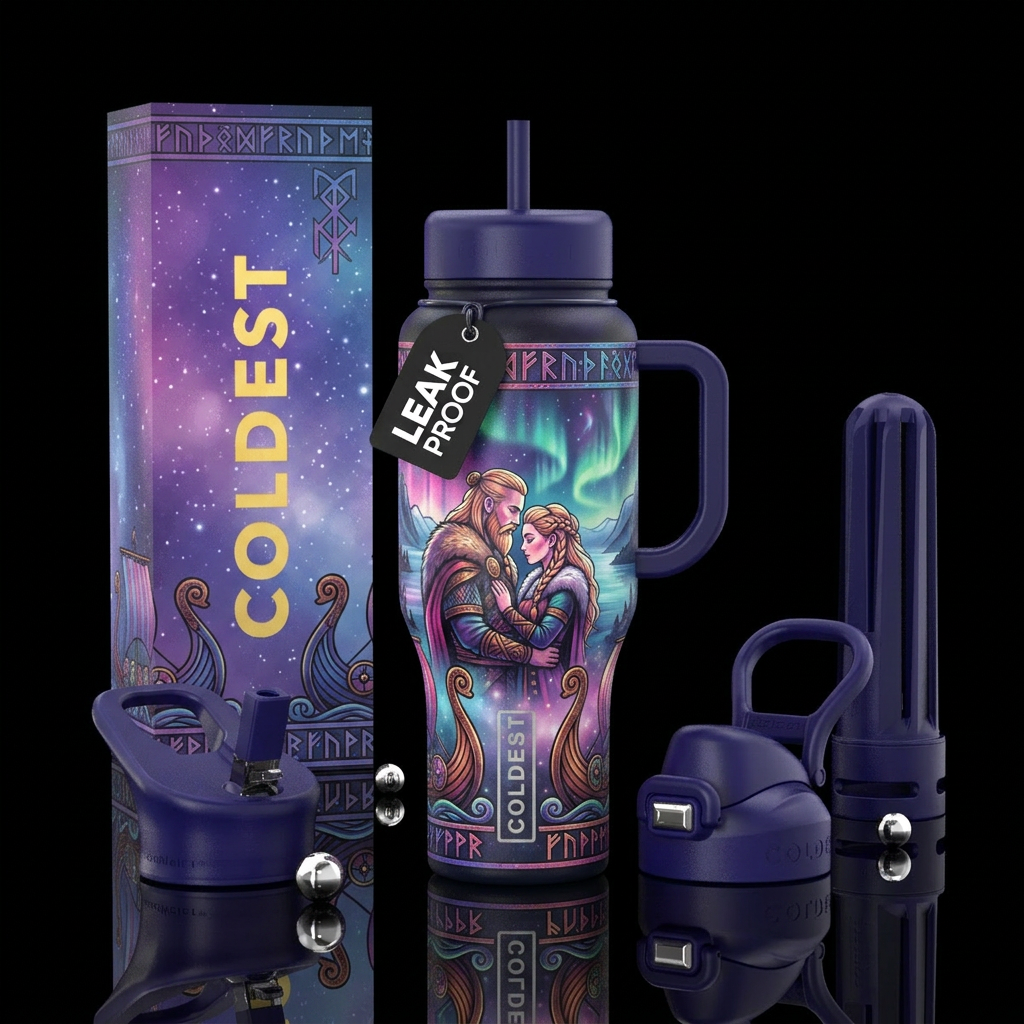 Norse love water bottle design