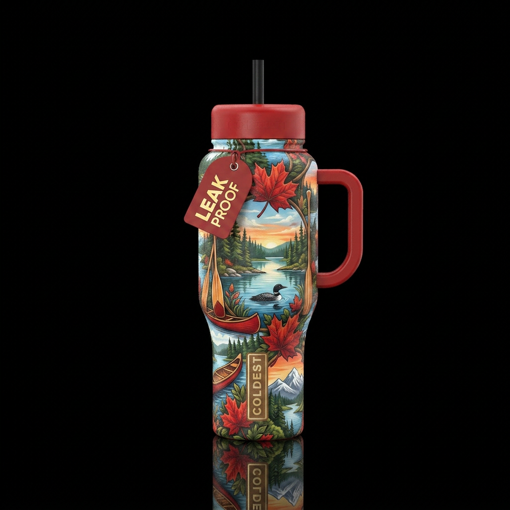 A Canadian summer water bottle design
