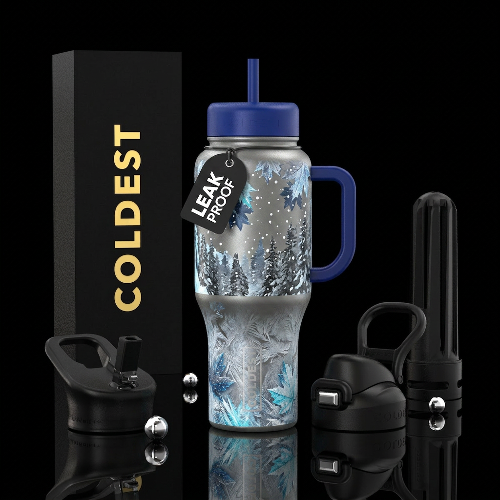 A Canadian winter water bottle design