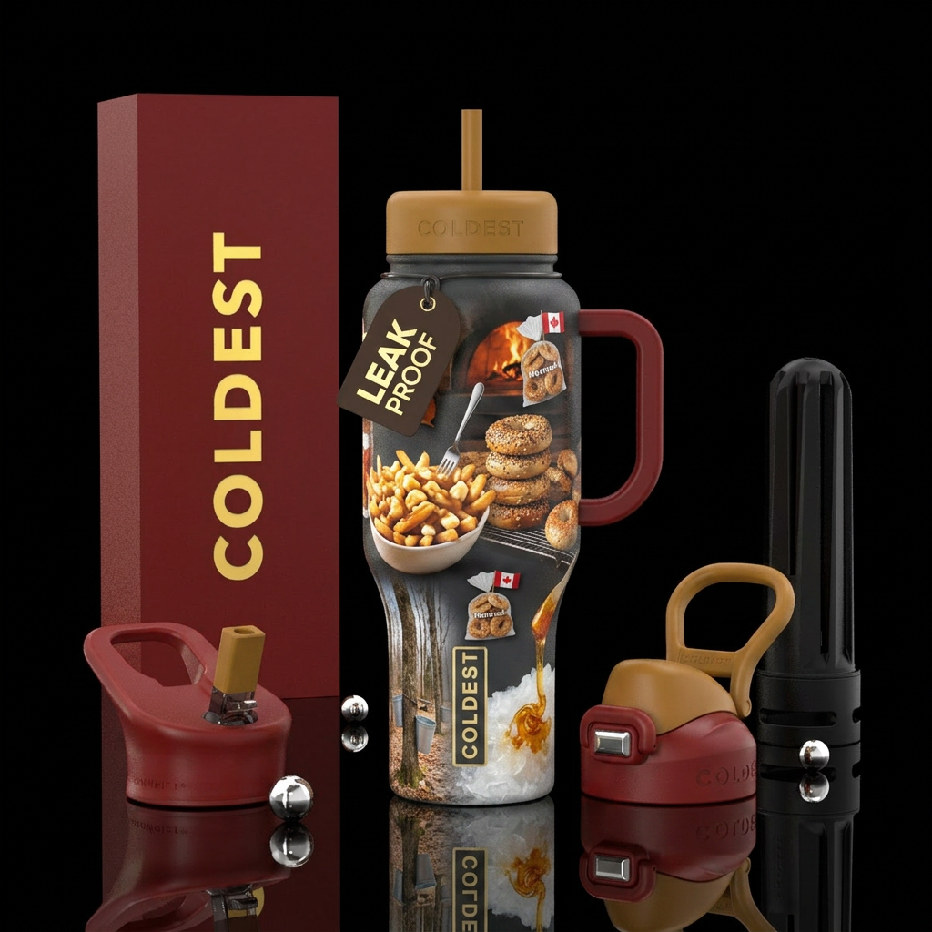 Quebec water bottle design