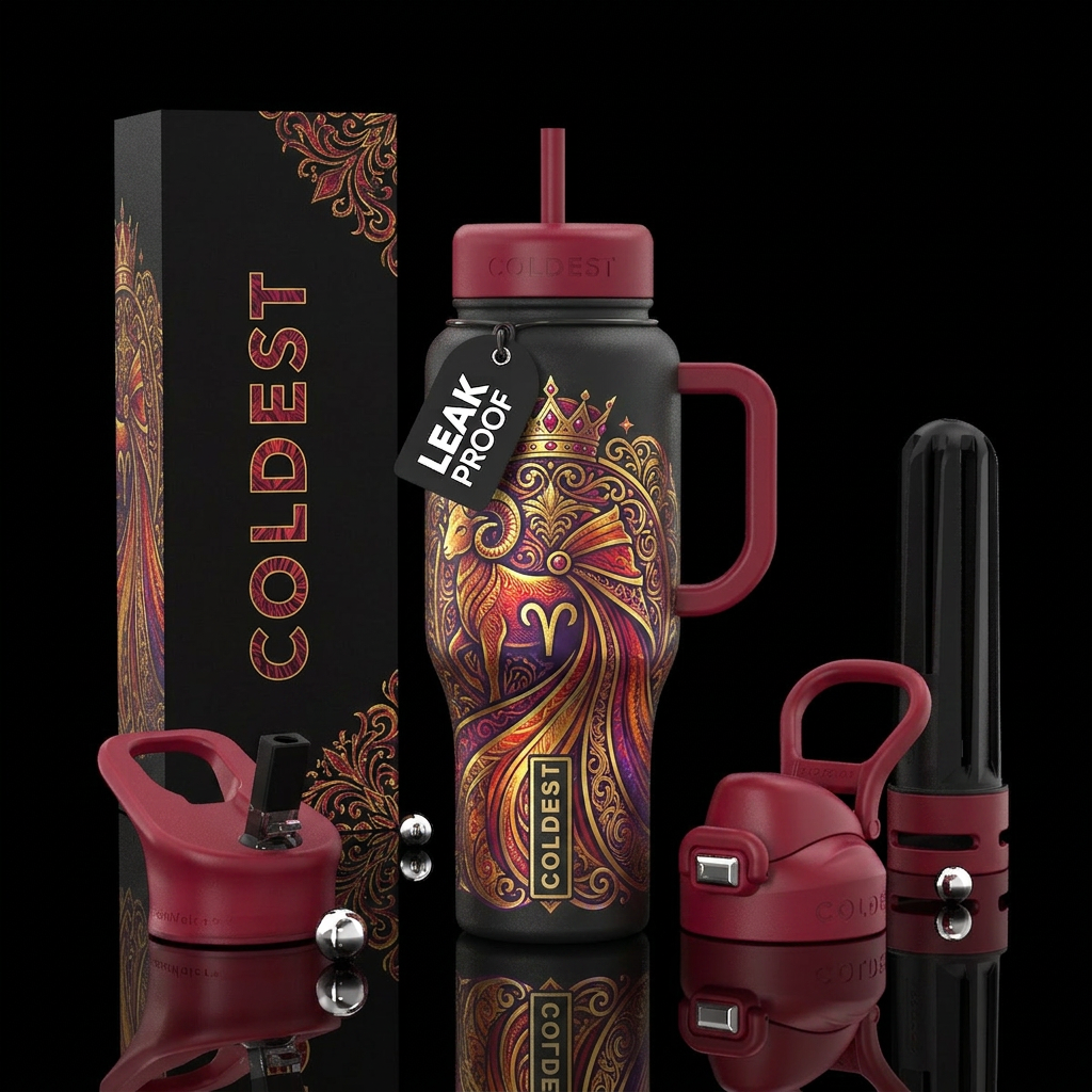 Aries princess water bottle design