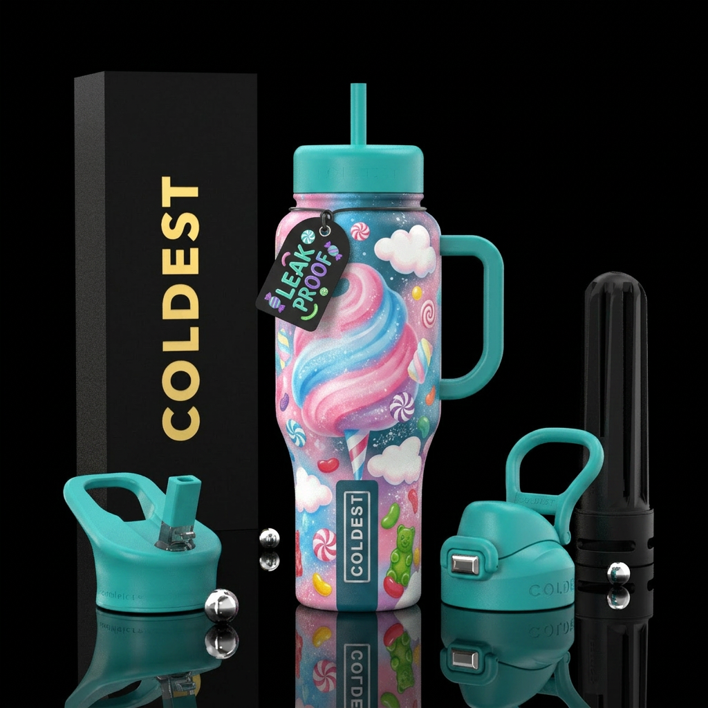 Coldie candy dream water bottle design