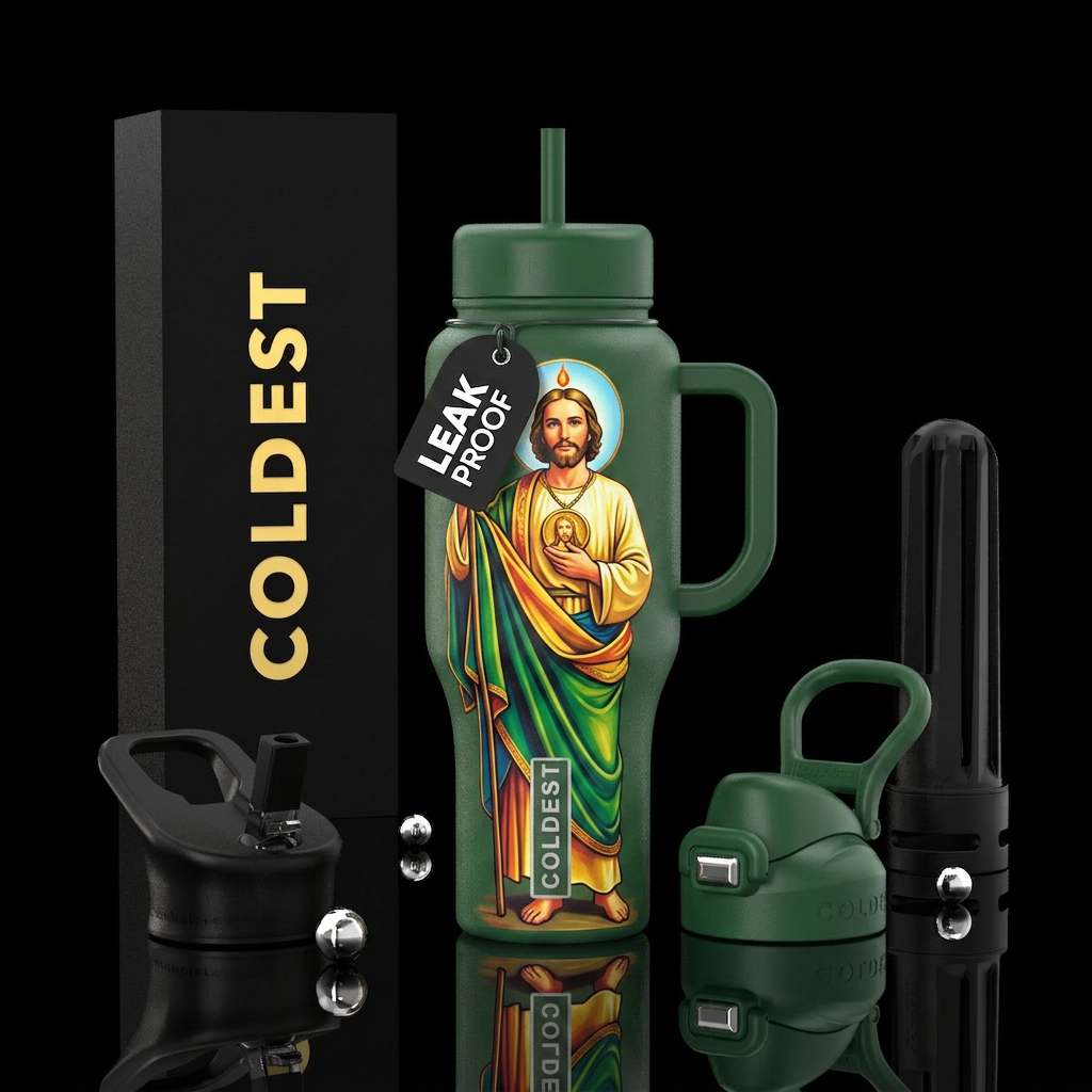 San judas tadeo water bottle design