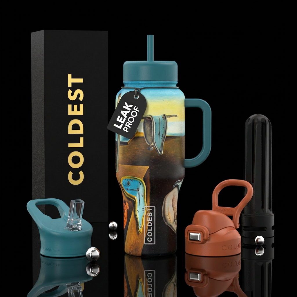 The Persistence of Memory Dali water bottle design