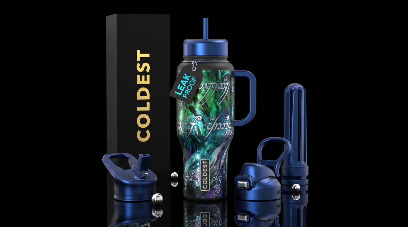 Elvish waters water bottle design