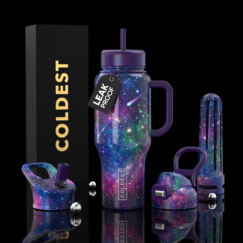 Galaxy water bottle design