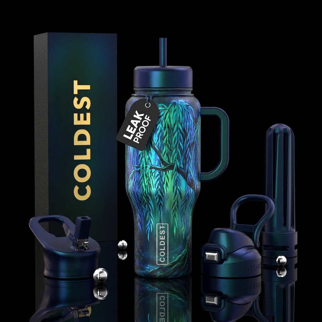 Weeping Willow water bottle design