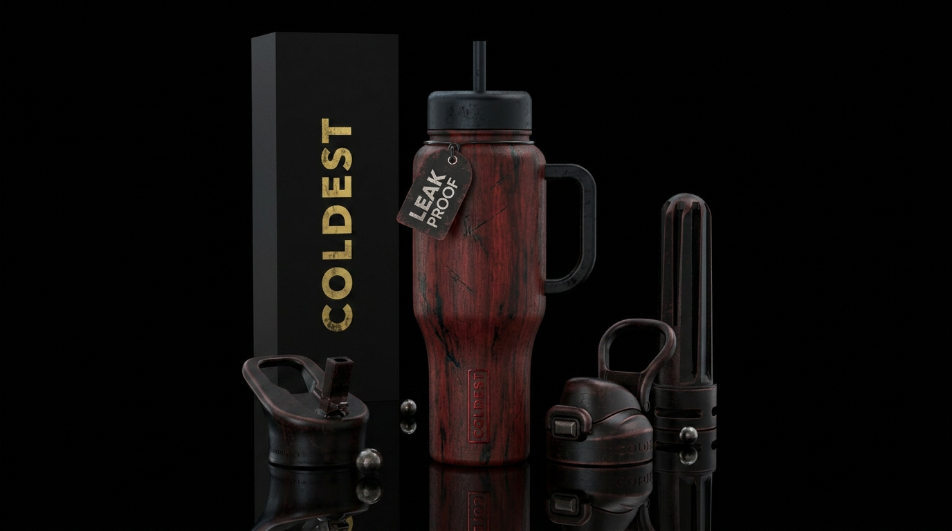 Redwood water bottle design