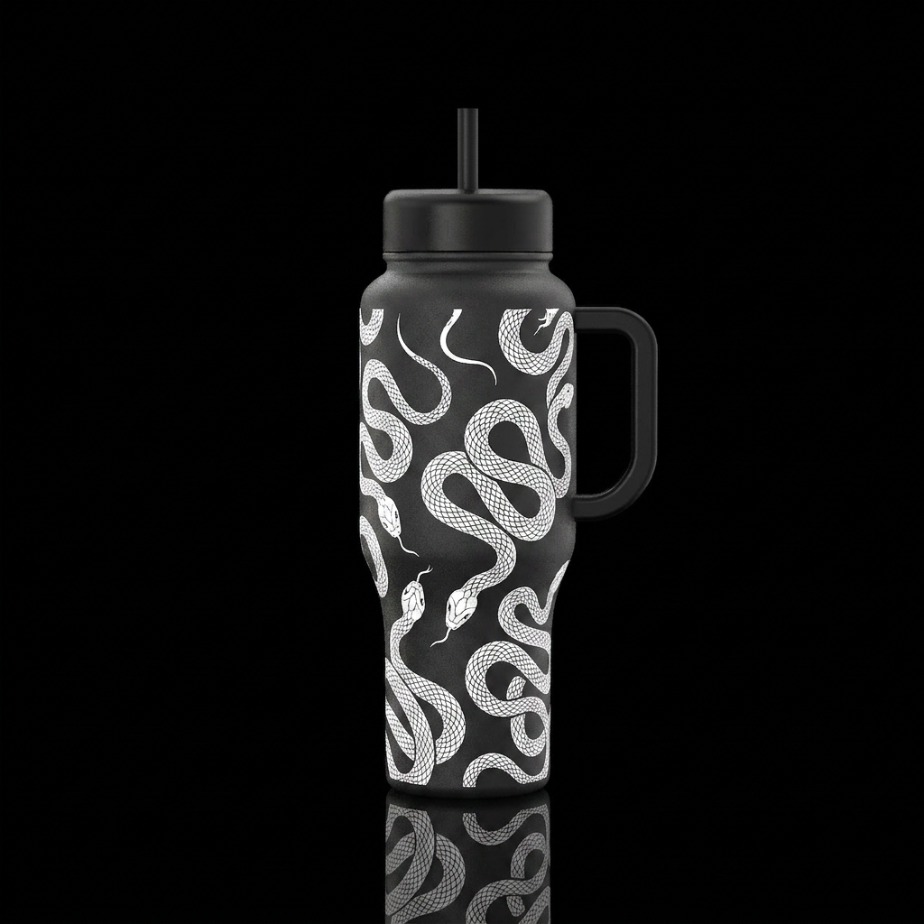 Glowie Serpent water bottle design