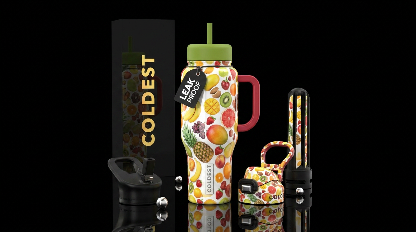 Fruit Basket water bottle design