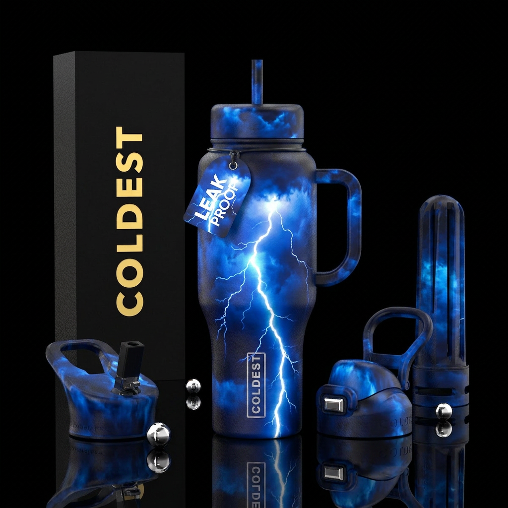 Stormy Night water bottle design