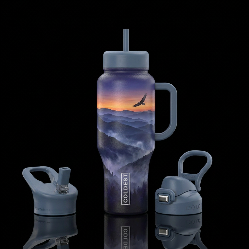 Smokey Morning water bottle design